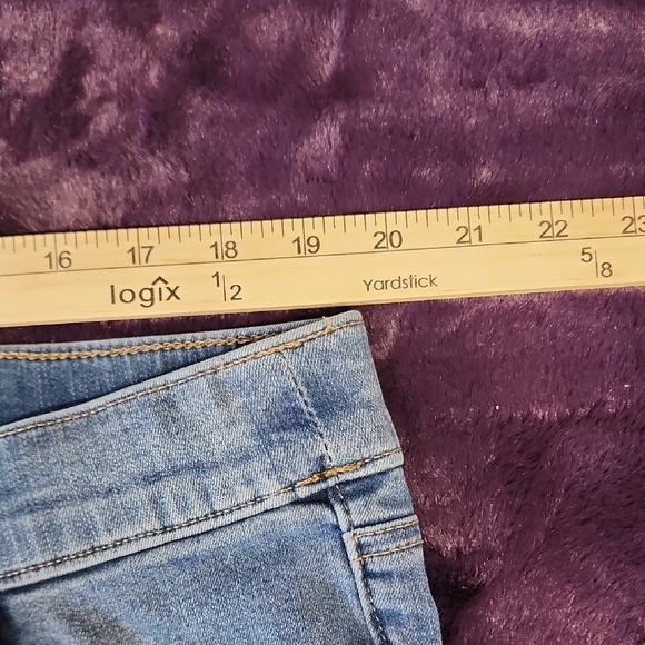 Sonoma Women's Blue Skinny Jeans with Patchwork sz 18W - Picture 9 of 10